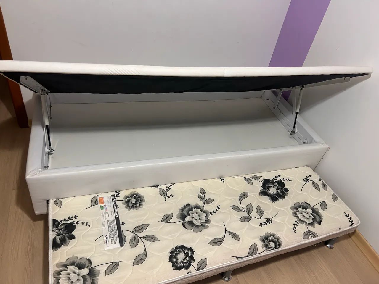 Cama box com baú solteiro  e cama auxiliar  - Foto 3