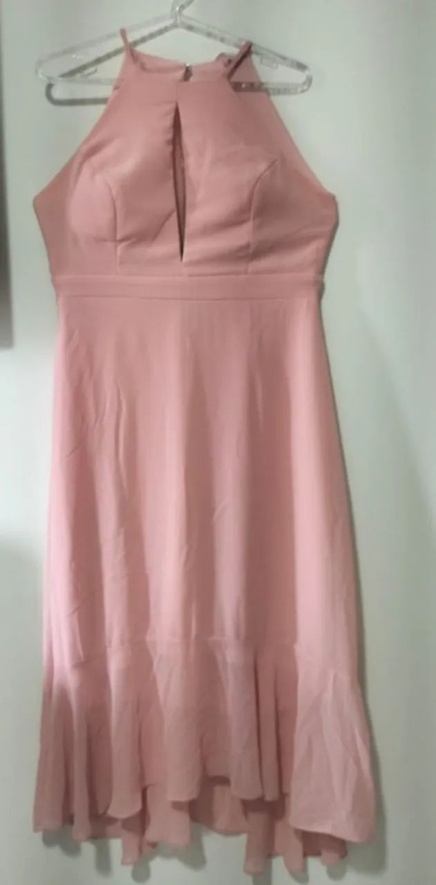 Conjunto de vestido, sandália e bolsa 