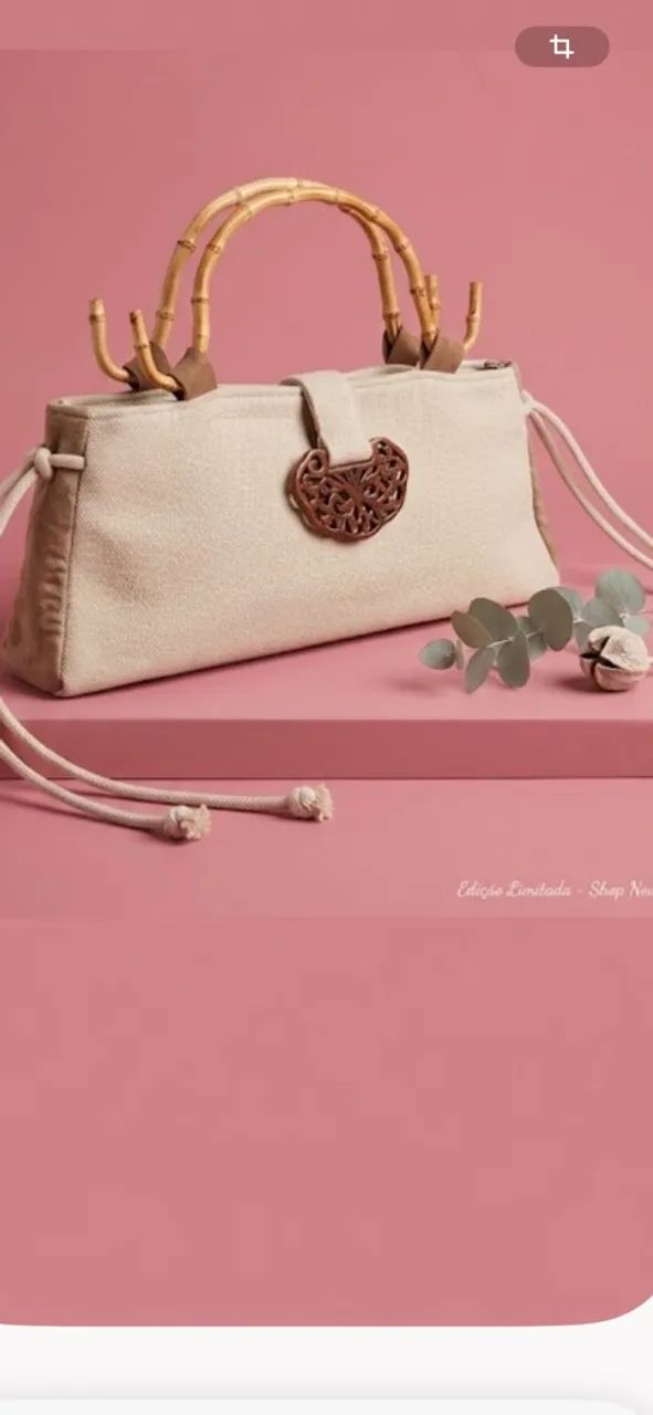 Bolsa feminina, tecido, importada