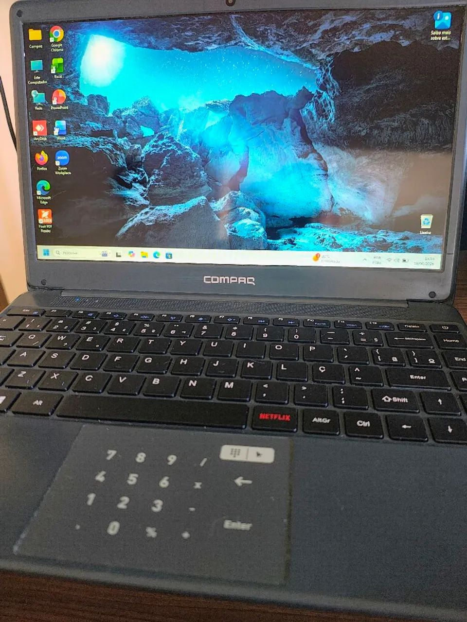 Vendo Notebook Compaq - Grafite - seminovo - Foto 2