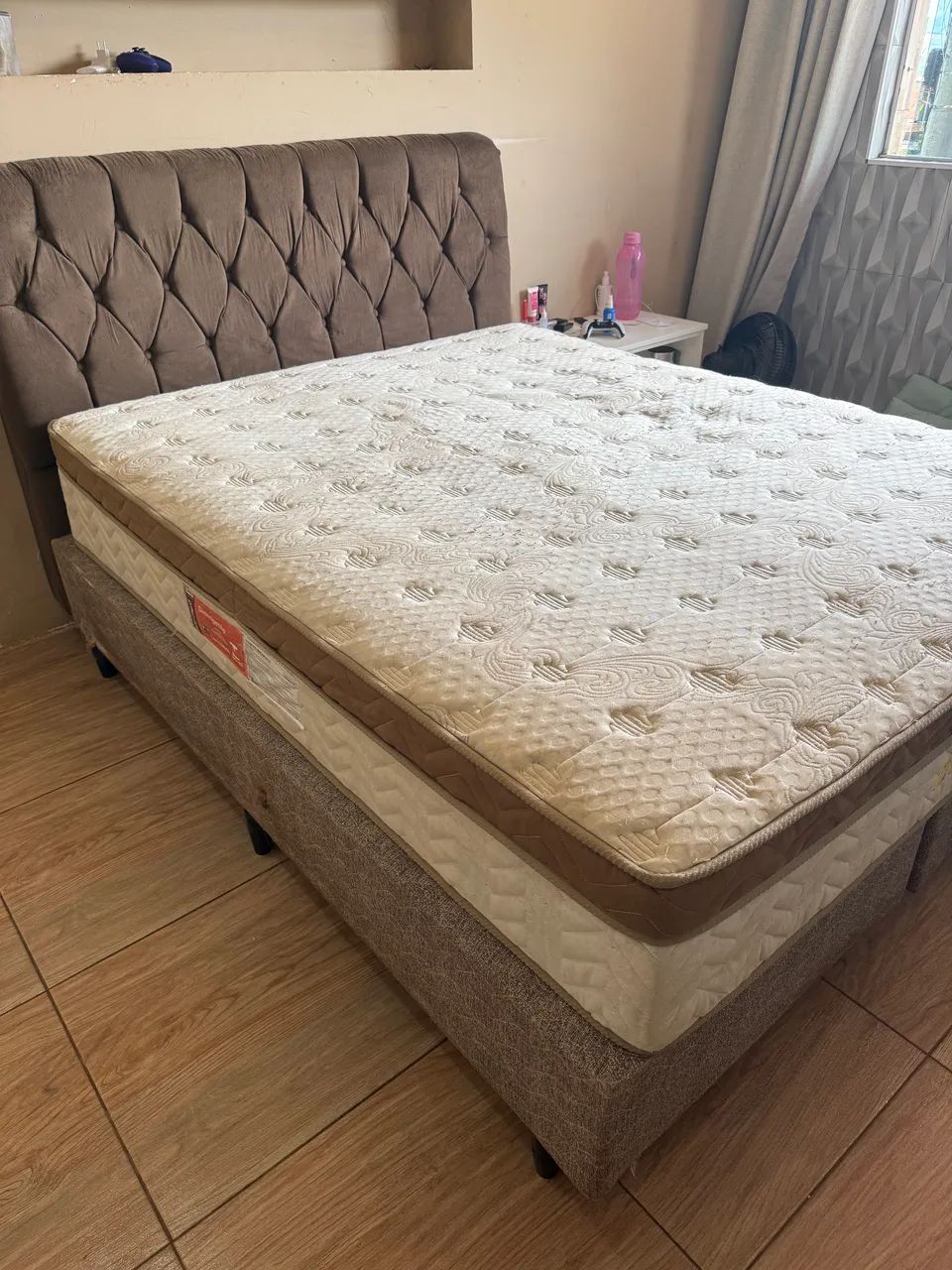 Cama Queen Size Completa com Cabeceira + Colchão Paropas - Foto 3