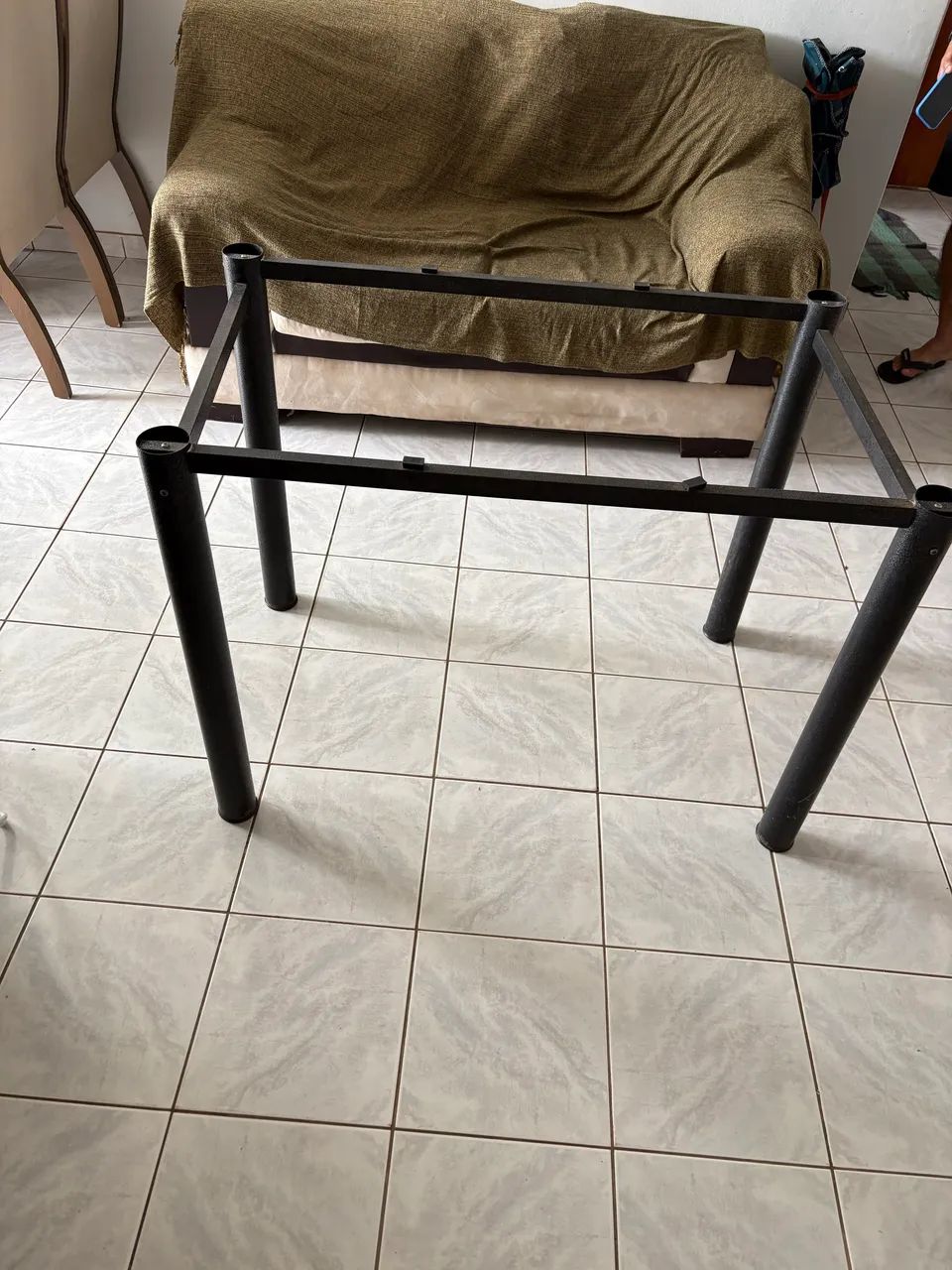 Mesa de Granito/Pedra Base de Metal - Barata pra Levar Hoje - Foto 2