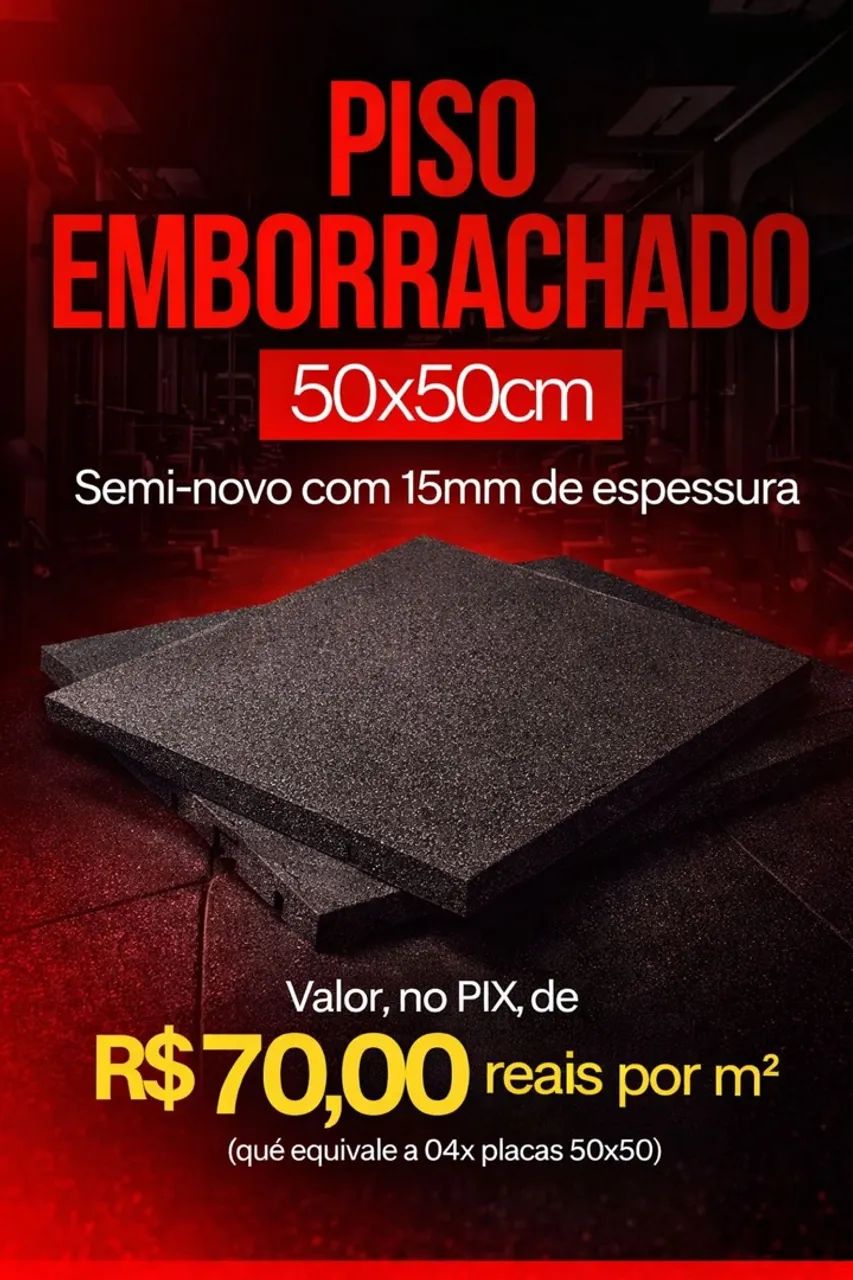 Piso emborrachado para Academia usado  - Foto 2