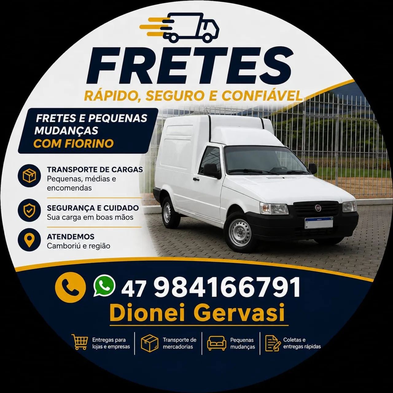 Fretes rápidos, seguros e confiáveis 