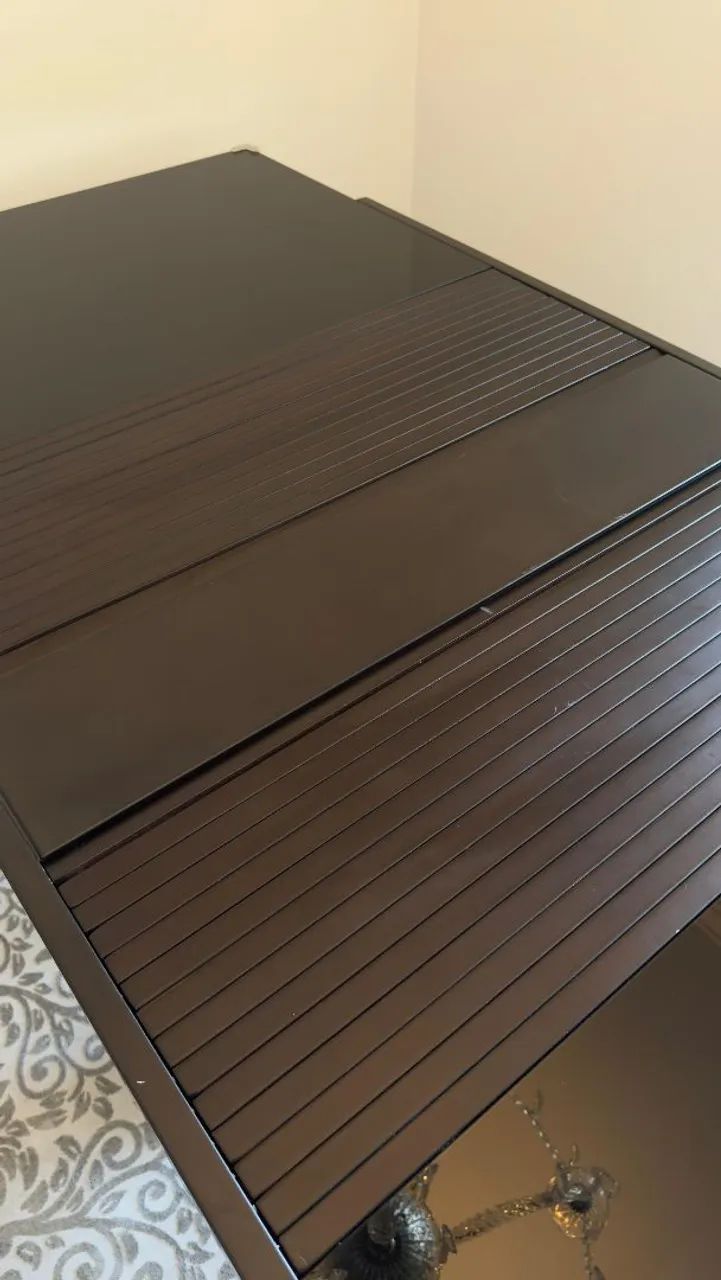 Linda mesa expansível em laca na cor preta - Foto 3