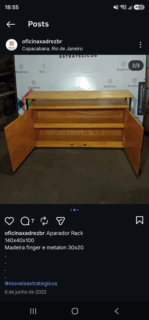 Conjunto de móveis industriais - Foto 4