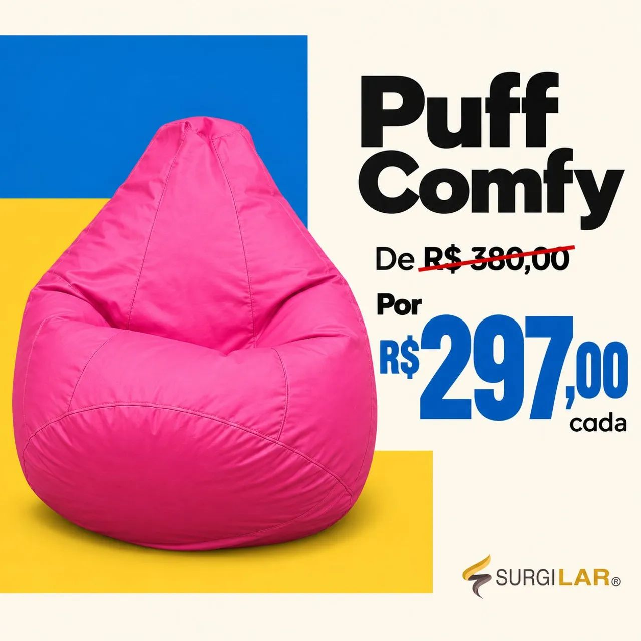 Puff COMFY de outubro 