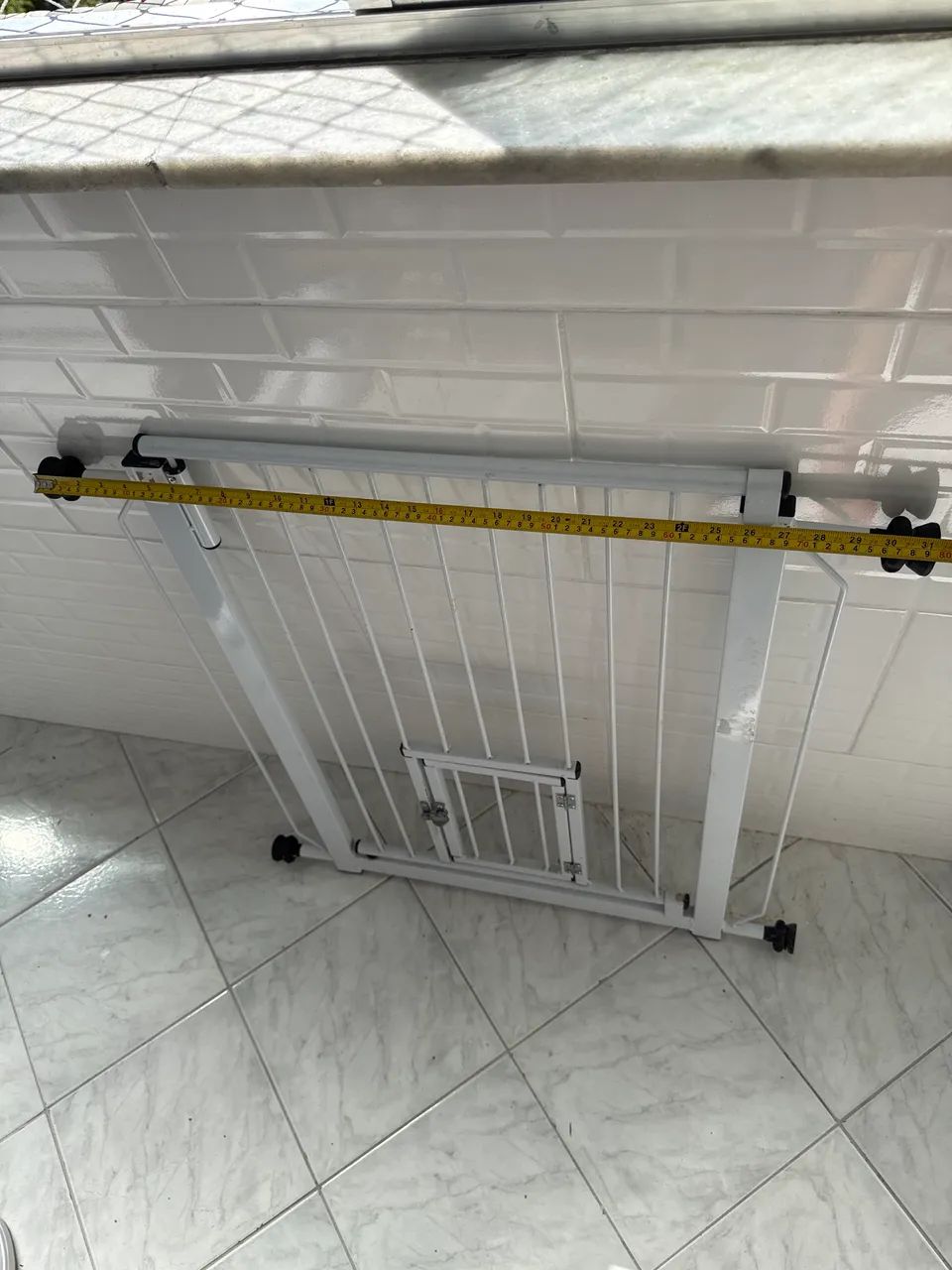 Portão Pet com portinhola 80cm  - Foto 2