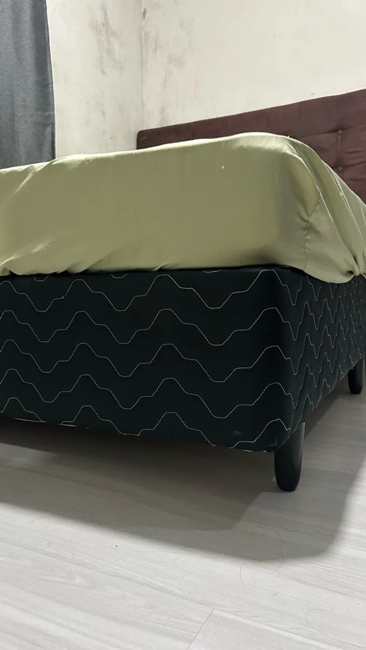 Cama Box Casal + Colchão | Cabeceira Grátis - Foto 3