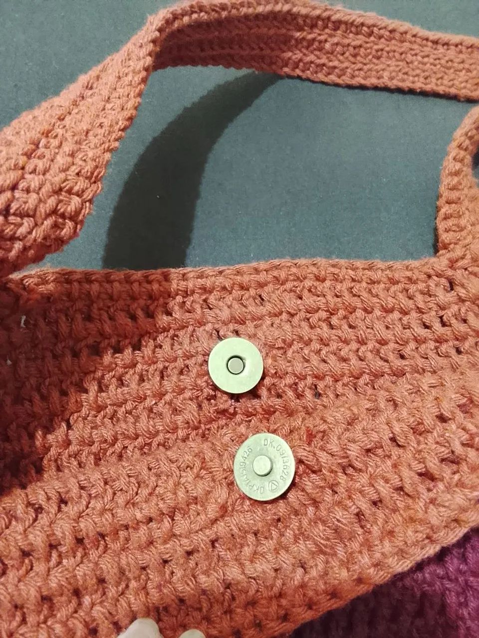 Bolsa simples de crochê  - Foto 2