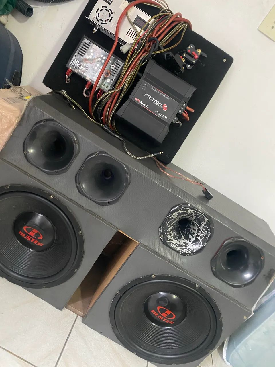 Caixa de Som Automotivo Completa - Buster - Foto 3
