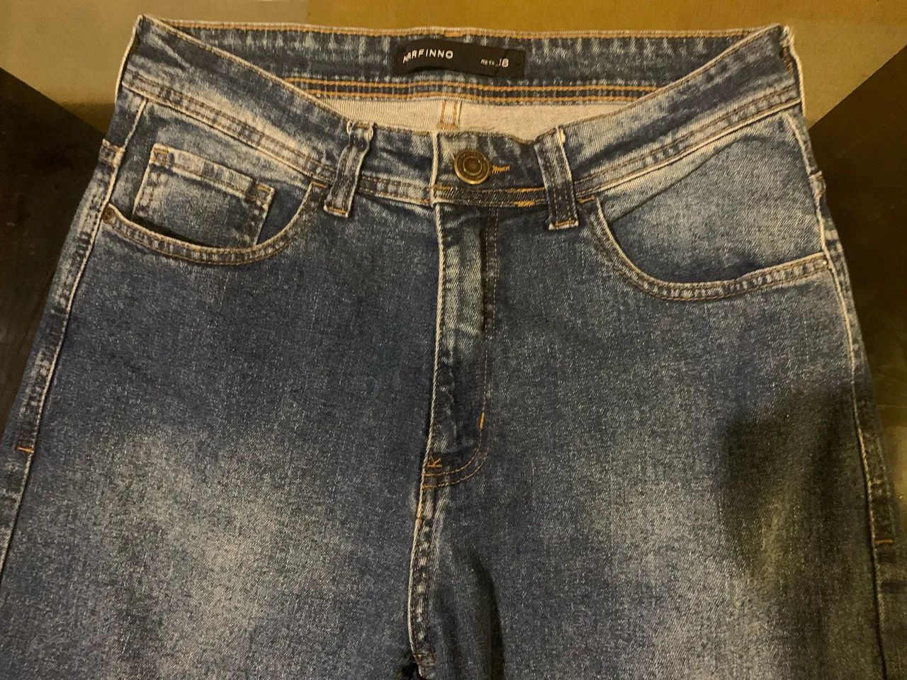 Calça Jeans Reta Marfino - n.38 - Foto 2