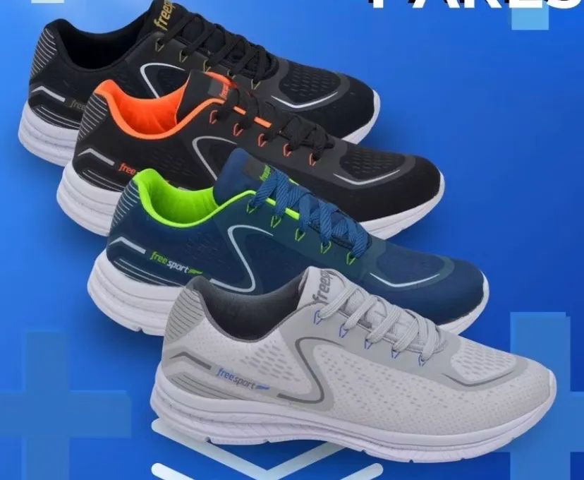 Kit 4 pares tênis esportivos 
