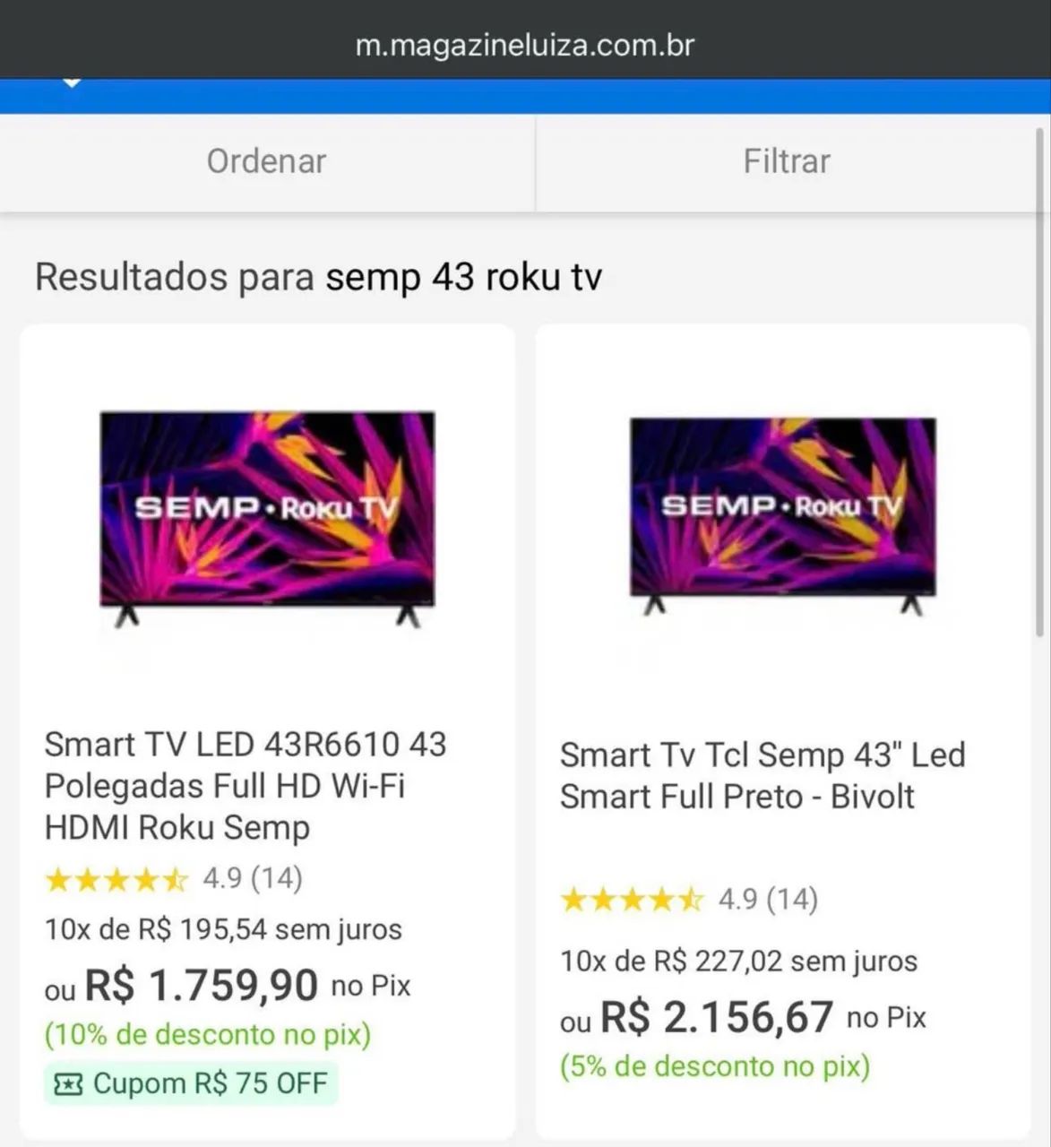 Televisão Semp 43 Poelgadas ? Modelo: R6610 - Foto 4