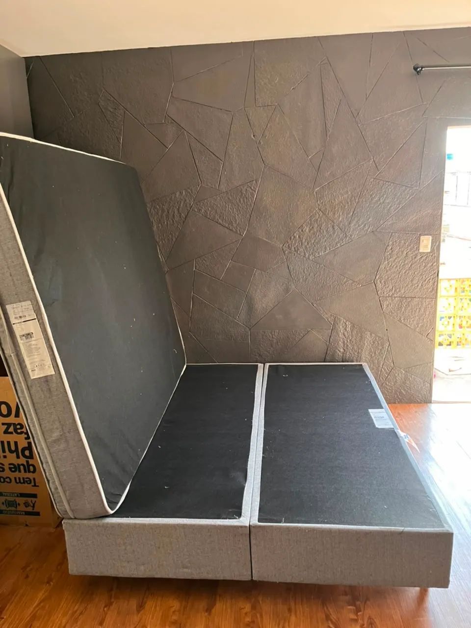 Cama box Queen completa com colchão Tok&Stok  - Foto 4