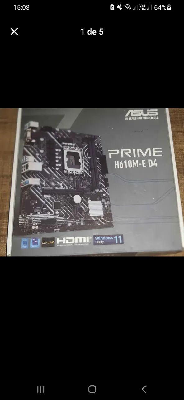 Placa Mãe Asus H610M-E D4