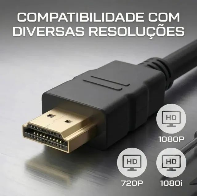 Duplique sua Imagem! Cabo HDMI Splitter 1x2  - Foto 4