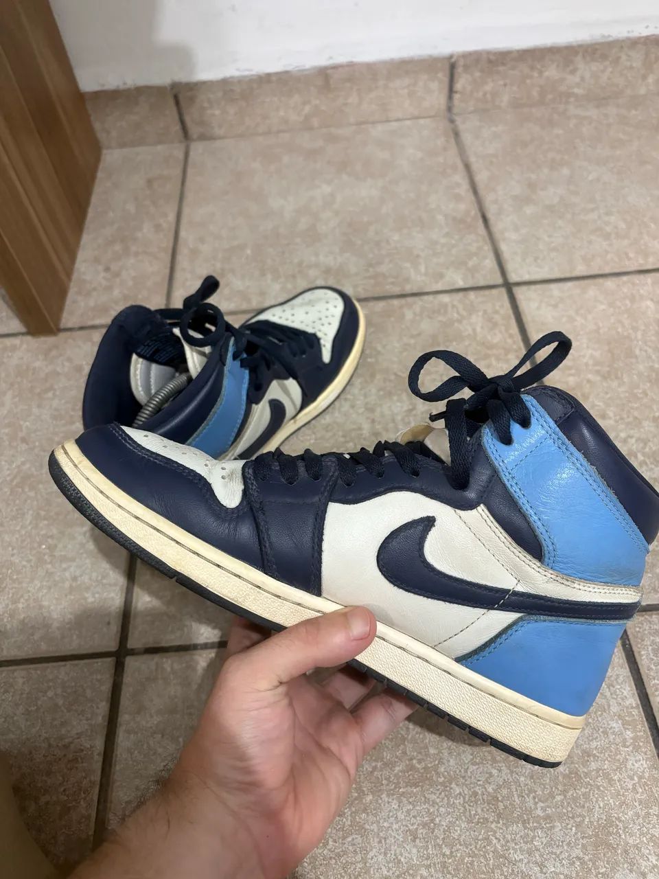 Tênis Nike Air Jordan 1 Obsidian - Foto 5