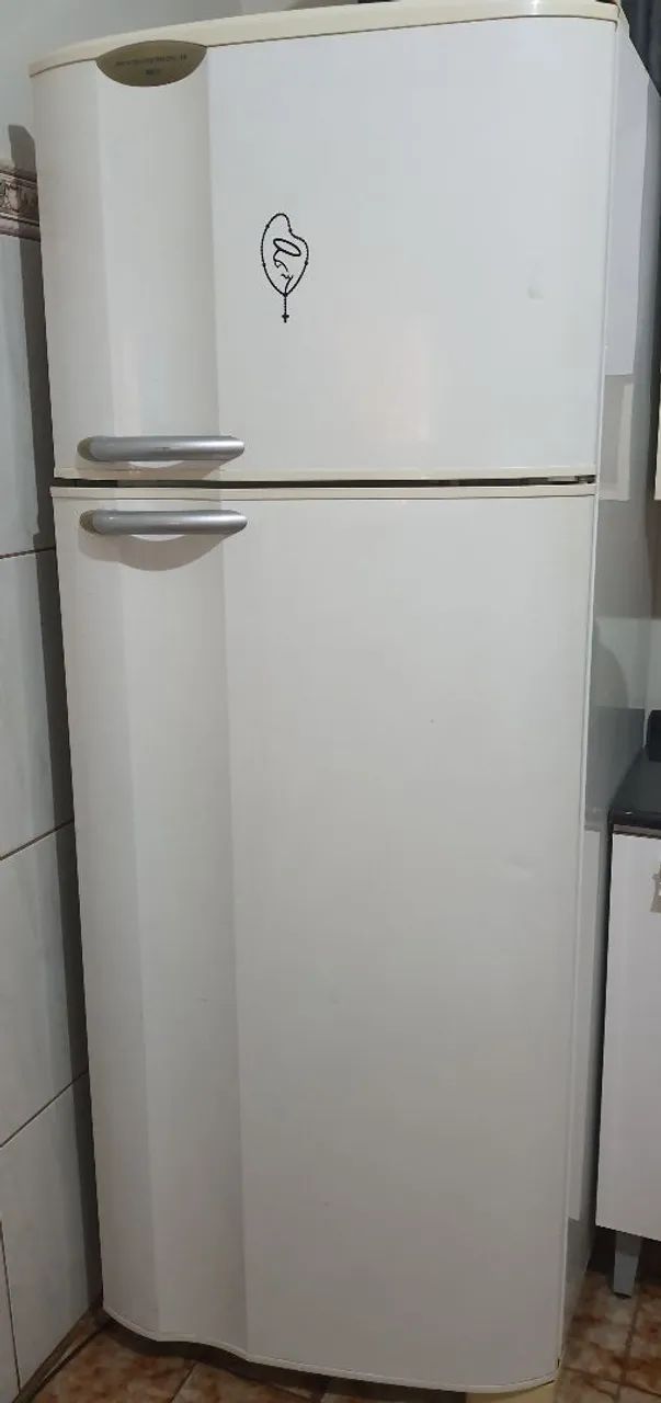 Geladeira Electrolux Air flow dc48 462 litros usada com detalhe, em funcionamento LEIA