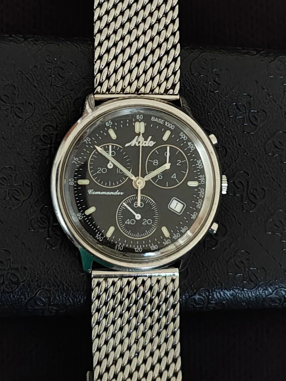 Relógio Mido Commander Ocean Star Aquadura Quartz Cronógrafo 542