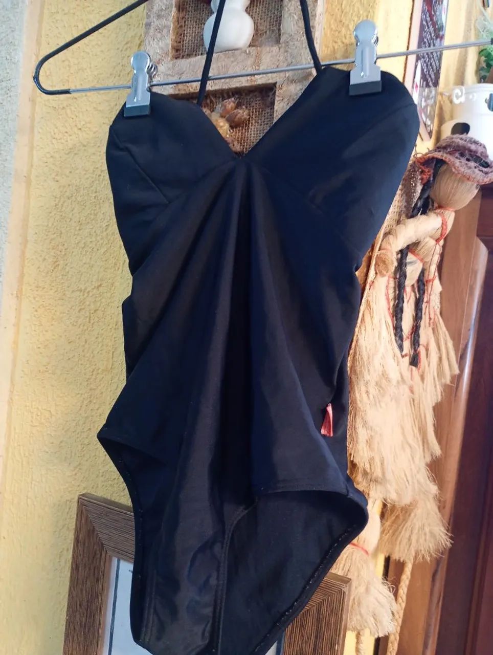 Maiô preto com bojo G (ROSA CHÁ)