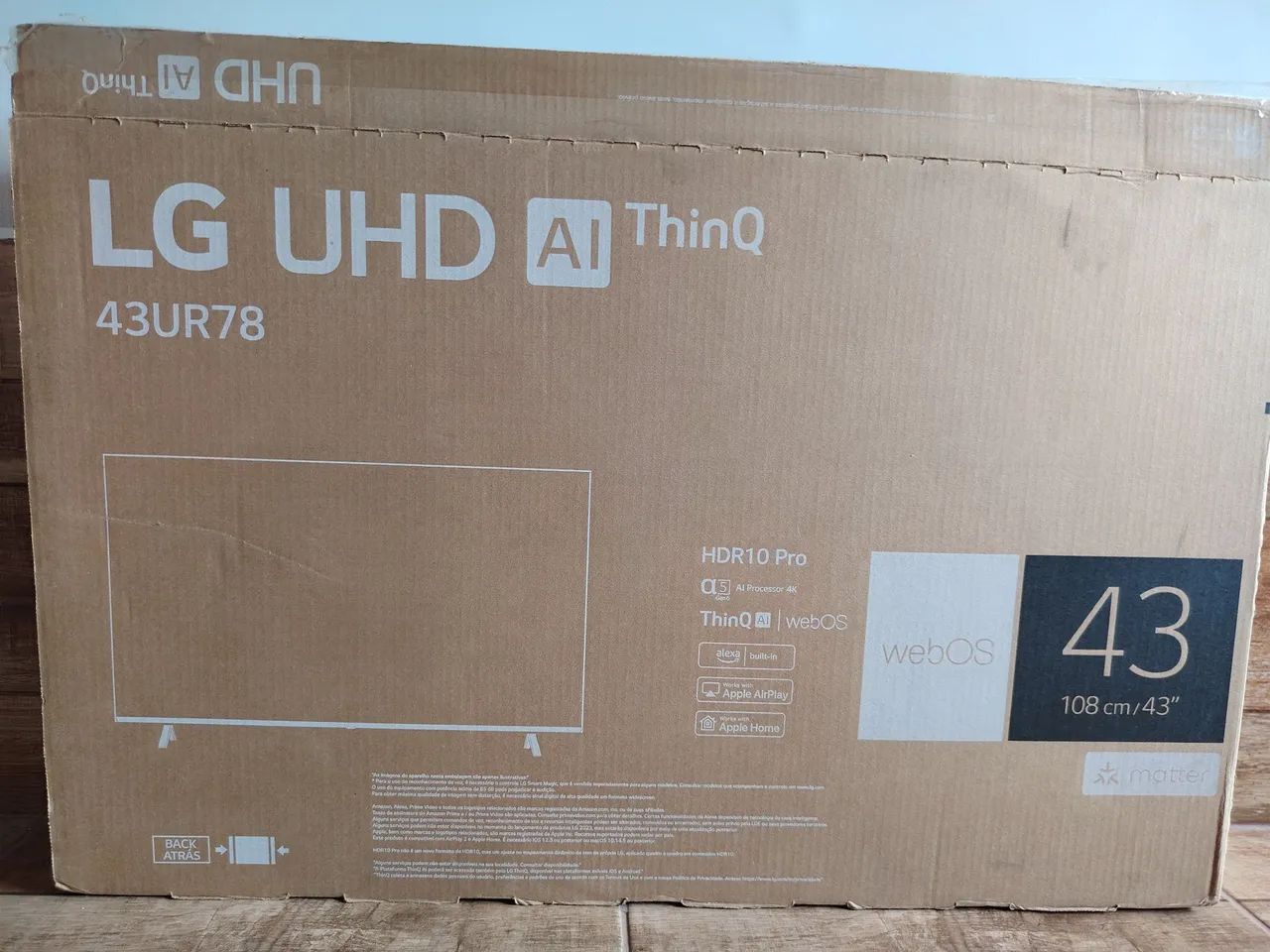 Smart TV LG UHD webOs 43 Polegadas - Foto 4