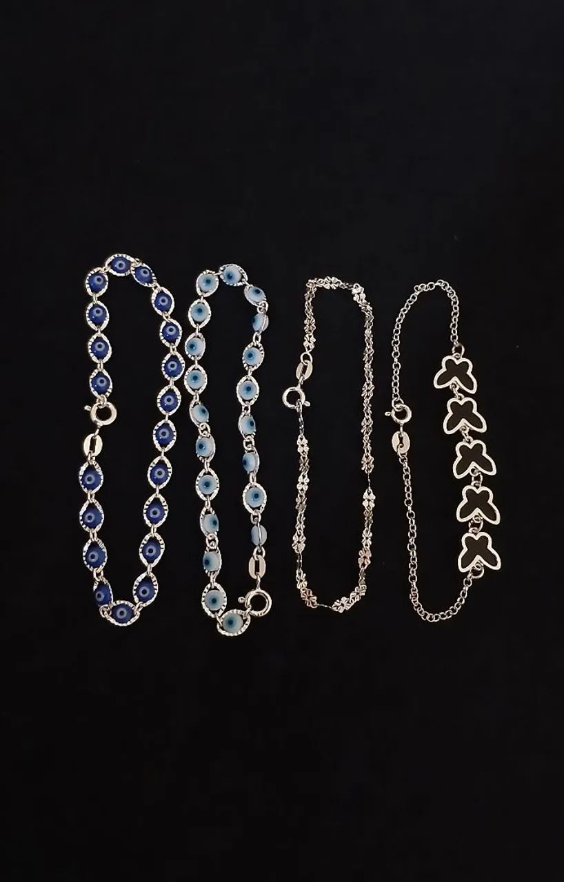Pulseira Feminina de Prata 