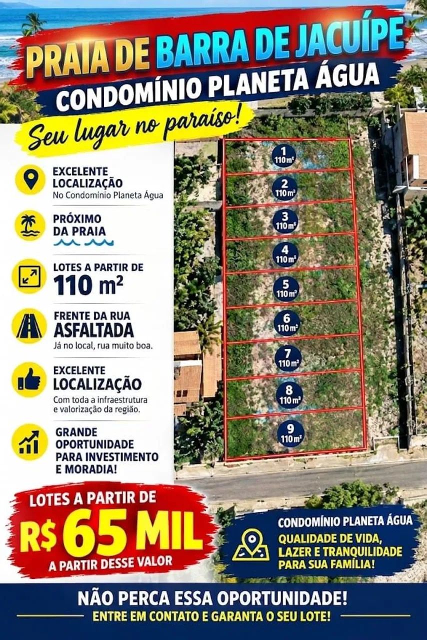 Lotes Barra de Jacuípe 