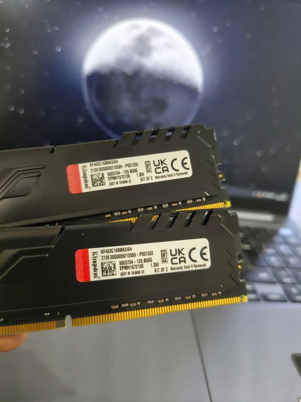 64Gb Ram Ddr4 3200Mhz Kingston Fury - Envio OlxPay - Aceito cartão e Entrego - Foto 3