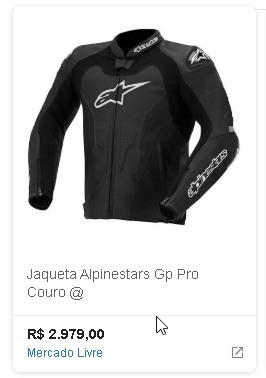 jaqueta alpinestar mercado livre