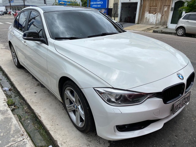 BMW 320I 2014 BRANCA INTERIOR CARAMELO NOVISSIMA