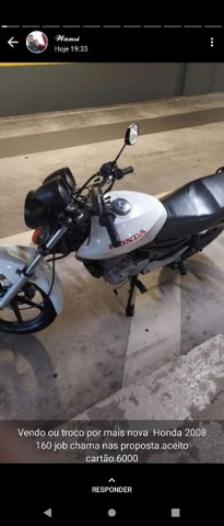 HONDA 150 JOB VENDO OU TROCO 6.500