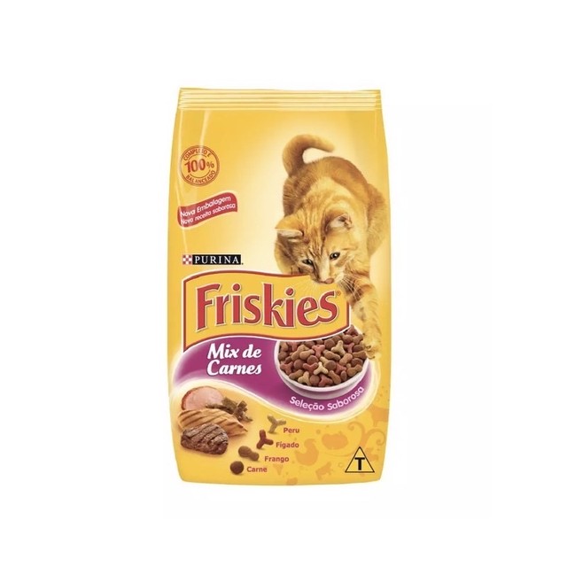 Ração Friskies Seleção Saborosa para Gatos Adultos Sabor Mix de Carnes 10kg