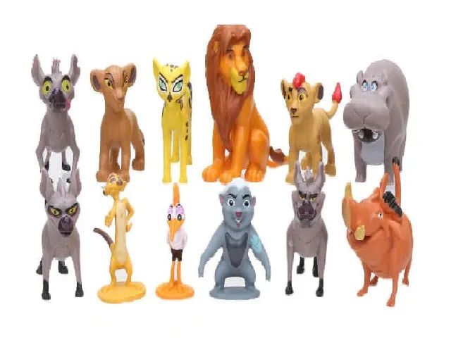 Combo: 01 Kit c/ 12 Miniaturas Turma Rei Leão + 01 Kit c/ 06 Bonecos Turma Mario Bros - Foto 2