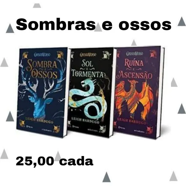 2 Livros Sombra E Ossos + Livro Sol E Tormenta Netflix em Promoção