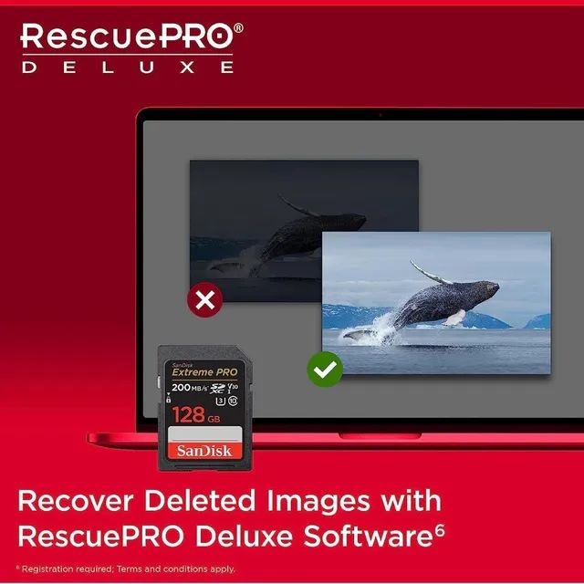 Cartão de memória Sandisk 128GB Extreme PRO 200MB/s - Foto 4