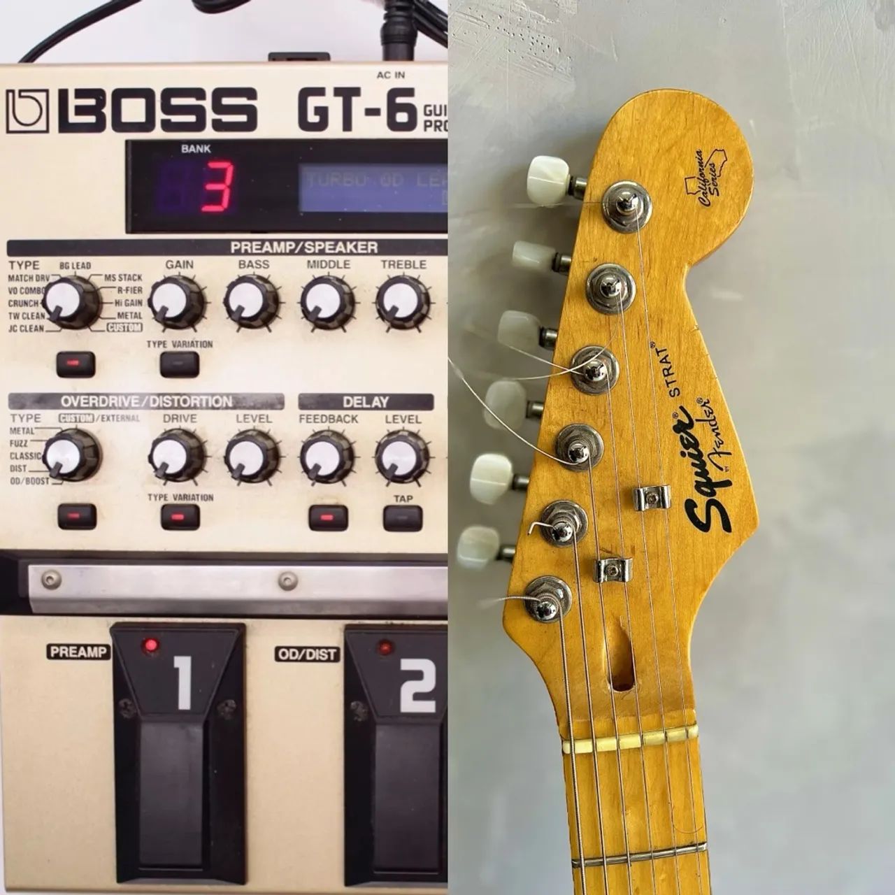 Squier Fender / Boss Gt-6  (Não Aceito Troca ) - Foto 2