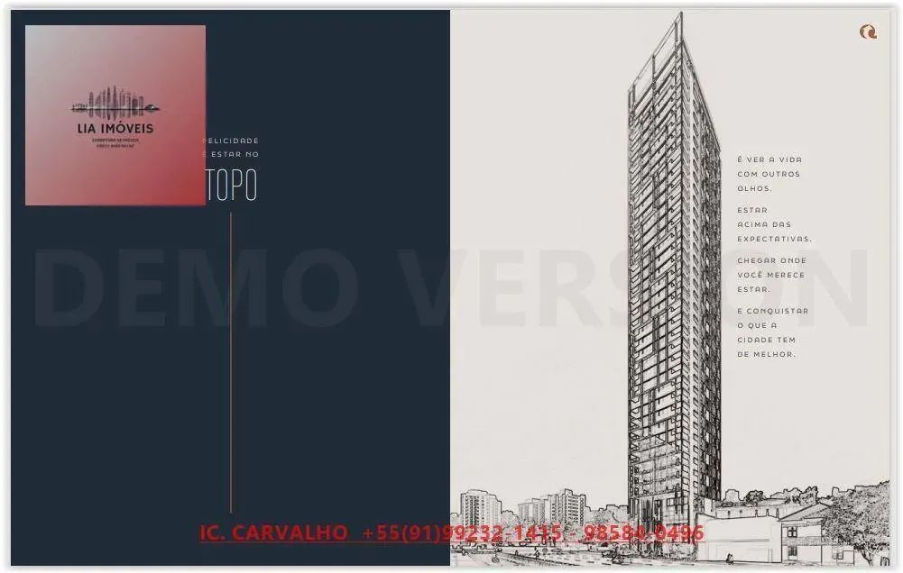 Apartamento no Iconiq By Quadra, 193 m², 3 Suítes, 3 Vagas, Umarizal, Belém-Pará - Foto 2