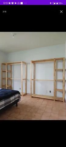 Arara de Palete. Teles Móveis rústicos de Pallet, Pallets e pinus.