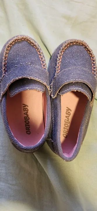 sapato mocassim ortobaby tamanho 22 - favor ler anúncio