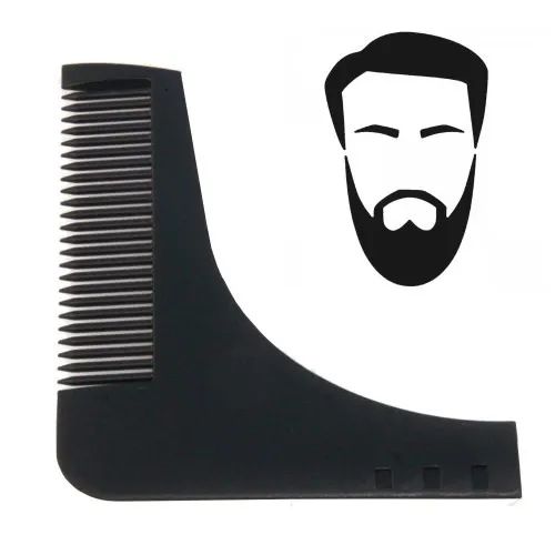 Pente Régua Modela Barba Reta Bigode Apara Alinha wpp:43. *