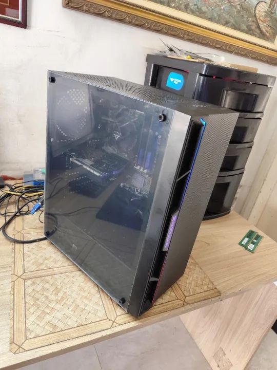 PC Gamer Xeon 2650 V4 16 Gigas Memória - SSD  - Placa de Vídeo RX 580 8 Gigas - Somos Loja - Foto 6