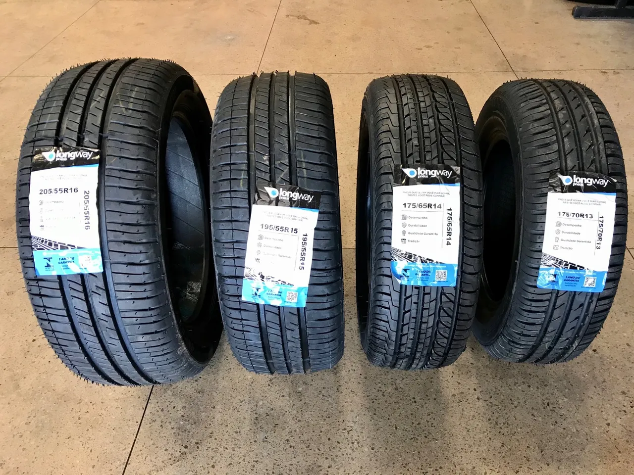 Pneu novo aro 13 14 15 e 16 c/ garantia de 1 ano