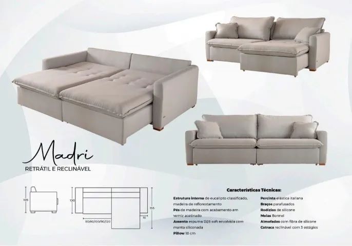 sofá cama Liz [linho] Espanha 
