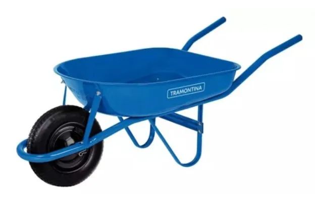 Carrinho de Mão com Caçamba 50L Metálica Rasa - Tramontina
