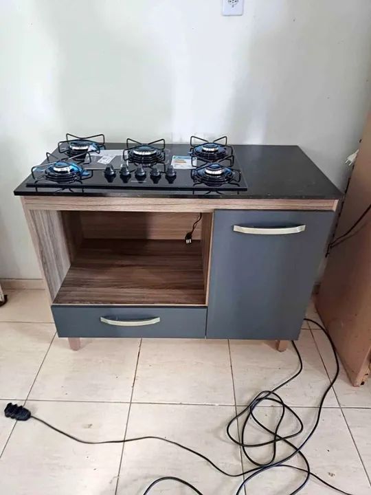 Balcão para cooktop fogão forno fit  - Foto 3
