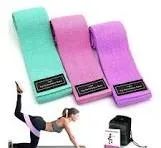 Kit Hip Band Elástico Extensor 3 Níveis  Pernas e Glúteos - Foto 4