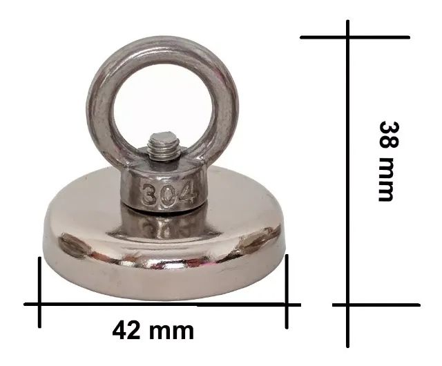 Imã para pesca magnética de 42mm de diâmetro