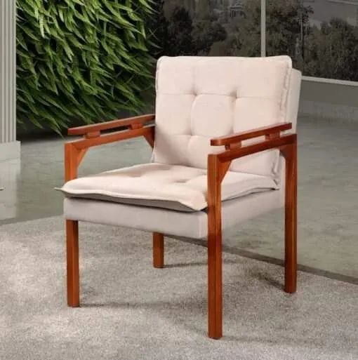 Poltrona Belíssima Linho ou veludo tt E331 - Foto 2