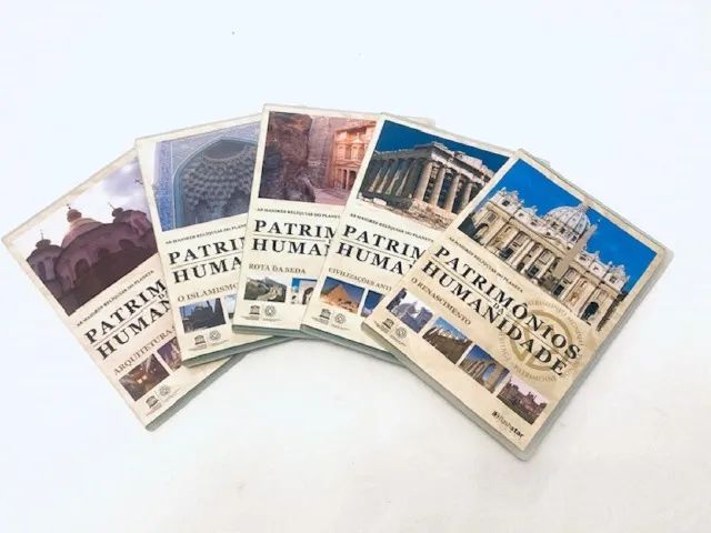 Coleção de 5 DVD Patrimonios da Humanidade - usado estado de zero